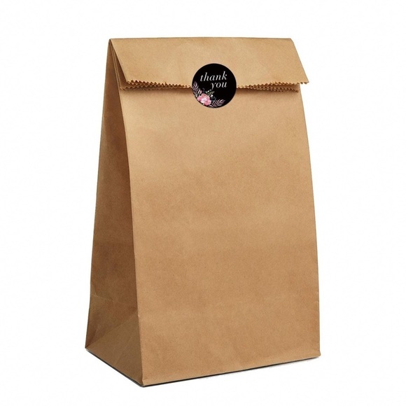 Any 2/$20! One Roll of 500 Black Floral 1.5” Thank You Stickers - Picture 4 of 7